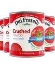 Dei Fratelli Crushed Tomatoes 28 oz cans 6 pack  No Water Added  Never from Tomato Paste  5th Generation Recipe