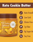 ChocZero's Keto Cookie Butter Spread - No Sugar Added, Low Carb Speculoos, Biscuit, Keto Friendly, Nut Butter Alternative, Perfect Dessert Hummus, Keto Dough, Gluten Free, Naturally Sweetened with Monk Fruit (1 jar, 12 oz)