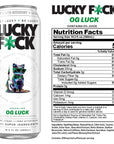 LUCKY F*CK Zero Sugar Energy Drink - 19.2 Fl Oz Cans (Pack of 12)