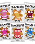 SNACKLINS Plant Based Crisps, Low Calorie Snacks, Vegan, Gluten-Free, Grain-Free, Healthy, Crunchy, Puffed Snack - Variety Pack (6 Pack)