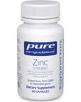 Pure Encapsulations Zinc (Citrate) | Supplement to Support Immune System, and Tissue Development and Repair* | 60 Capsules