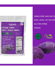 Orgnisulmte Original Purple Sweet Potato Powder 100% Pure Natural Premium Purple Yam Powder for Food Coloring No GMO Vegan Friendly 5.64Oz(160g)