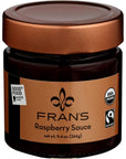 FRANS CHOCOLATES Organic Raspberry Sauce 94 OZ