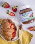 Hazelnut Spread with cocoa  14OZ Vegan Low Sugar Palm Oil Free Creamy Chocolate Spread High Protein Gluten Free