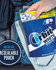 ORBIT Gum WHITE Peppermint Sugar Free Chewing Gum 85 Ounces Resealable Bag 120 Pieces 8 Pack