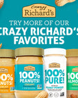 Crazy Richard's 100% All-Natural Creamy Dry Roasted Almond Butter with No Added Sugar and Non-GMO (16 Ounce, Pack of 3)