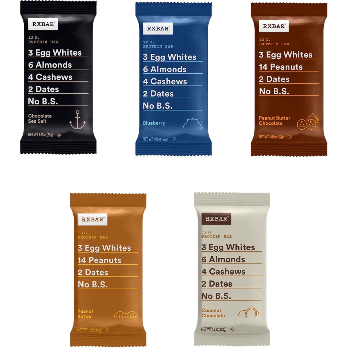 RXBAR Protein Bars Protein Snack Snack Bars Variety Pack 10 Bars