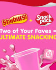 Snack Pack Pink STARBURST Flavored Juicy Gels Cups 325 oz 6 Count