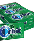 ORBIT Spearmint Sugar Free Chewing Gum 12 Packs of 14Pieces 168 Total Pieces