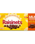 Raisinets Milk Chocolate Covered California Raisins Movie Theater Candy Box 31 oz each Bulk 15 Pack