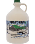 Frost Ridge Maple Farm Organic Maple Syrup Grade A Gallon 128 FL Oz Dark Robust formerly Grade B