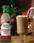 Walden Farms Peppermint Mocha Coffee Creamer 12 oz Bottle Fresh Flavored NonDairy Milk Substitute Natural and Organic Liquid Gluten Free and Low Carb Vegan Friendly 2 Pack