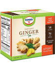 Kendel Instant Ginger Herbal Tea Made from Real Ginger Crushed into Powder Add Hot or Cold Water to Drink Caffeine Free Ginger Powder Drink Unsweetened 14 Packets