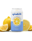 Spindrift Sparkling Water Lemon Flavored Made with Real Squeezed Fruit 12 Fl Oz Cans Pack of 24 Only 3 Calories per Can