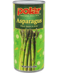 MW Polar Green Asparagus Whole Spears in Brine Ready to Eat 15 oz Can Pack of 12