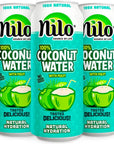 NILO 100 Pure Coconut Water  Naturally Hydrating Electrolyte Drink  Smart Alternative to Coffee Soda and Sports Drinks Pack of 12 108 Ounce