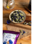 Pure Dried Butterfly Pea Flower Tea Herbal Dried Blue Clitoria Ternatea for Hot Tea Mix Iced Teas Smoothie Coolers Cocktails Mixer Cookies 50grams x 3packs