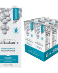 milkadamia Macadamia Milk - Unsweetened - 32 Fl Oz (Pack of 6) - Lactose Free Milk, Vegan Shelf Stable Milk, Plant Based Non Dairy Milk, Organic Dairy Free Macadamia Nut Milk