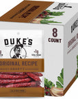 Dukes Original Recipe Smoked Shorty Sausages Meat Snack Gluten Free Snack 5 OZ Bags 8 Pack