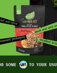 unMEAT Plant Based Tuna Style Flakes  Easy to Prepare Plant Based Tuna Pouch  ProteinRich Vegan Tuna Hot  Spicy 5 Ounce Pouch Pack of 6