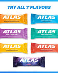 Atlas Protein Bar 20g Protein 1g Sugar Clean Ingredients Gluten Free Starter 7 Count