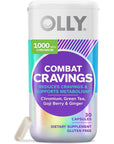 OLLY Combat Cravings, Metabolism & Energy Support Supplement, Chromium, Green Tea, Goji Berry, Ginger, Boost Energy - 30 Count