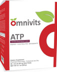 Omnivits ATP Natural Mixed Berry | Energy Electrolytes Antioxidants Drink | with Purenergy Blend, Quatrefolic, Methylcobalamin, Vitamins, Trace Minerals 30 Stick Pack (8.6g)