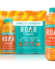 Roar Organic Electrolyte Infusions  USDA Organic  Mango Clementine  with Antioxidants B Vitamins LowCalorie LowSugar LowCarb Coconut Water Infused Beverage 18 Fl Oz Pack of 12