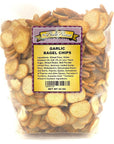 Garlic Bagel Chips, Bulk Size (1.5 lb. Resealable Zip Lock Stand Up Bag)