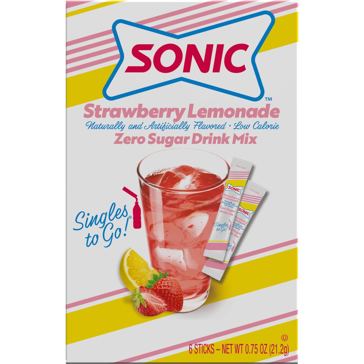 Sonic singles to Go Drink Mix Variety Pack  Sonic Limeade Ocean Water Cherry Limeade and Strawberry Lemonade