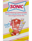 Sonic singles to Go Drink Mix Variety Pack  Sonic Limeade Ocean Water Cherry Limeade and Strawberry Lemonade