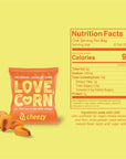 LOVE CORN Cheezy 07oz x 20 bags  Delicious Crunchy Corn  Healthy Family Snacks  Gluten Free Kosher NONGMO  Alternative for Chips Nuts Crackers  Pretzels  Perfect for Charcuterie Boards