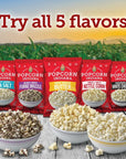 Popcorn Indiana Drizzlecorn Black  White 6 Ounce Bag Pack of 6