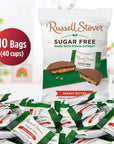 Sugar Free Peanut Butter Cups  RuselStover Chocolate Candy  Individually Wrapped Stevia Sweetened Candy Peanuts Covered in Smooth SugarFree Chocolate Candy for Sharing Gifting Treat 40 Count