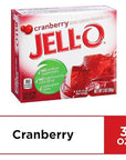 Jell-O Cranberry Gelatin Mix 3 Ounce Box (Pack of 2)