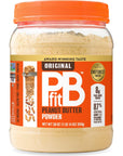 PBfit All-Natural Peanut Butter Powder, Powdered Peanut Spread From Real Roasted Pressed Peanuts, 8g of Protein, 30 Ounce (Pack of 1)