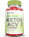 Bio Fast Keto ACV Gummies Extreme 2000MG Biofast Keto Gummies Bio Fast Keto Gummy Apple Cider Vinegar Formulated with Pomegranate Beet Juice Powder B12 Vegan Non GMO 60 Gummies