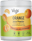 Vegs Orange Fruit Juice Powder  Freeze Dried  Cold Pressed Orange Fruit Juice Concentrate Flavoring Powder for Drinks Smoothies Baking Desserts Antioxidants Rich Sugar Free No Preservatives  14 oz