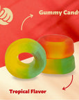 Tropical Rings Gummy Candy Mini Size 2Pound Pack