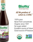 Biotta Organic Breuss Juice  100 Juice Superfood Help Improve Overall Wellness  Excellent Source of Potassium 169 Fl Oz Pk of 6 Breuss Balance