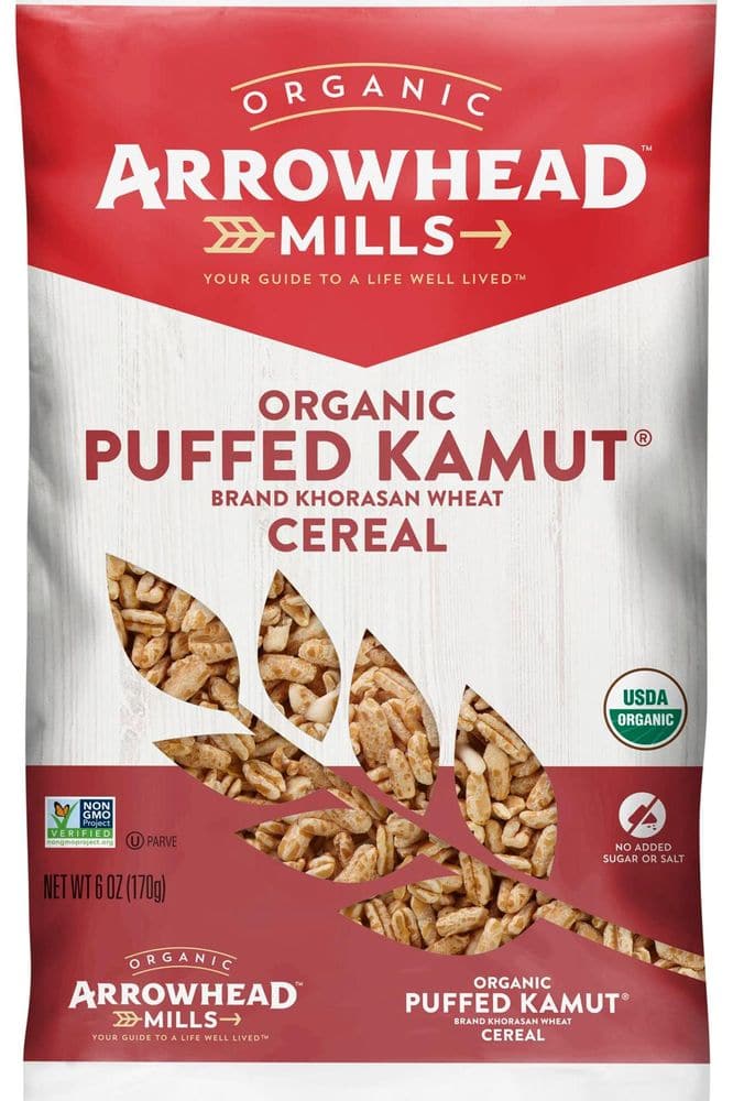 Arrowhead Mills Puffed Cereal, 6 oz (Organic Puffed Kamut, 6oz - Pack of 3)