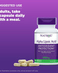 Natrol, Alpha Lipoic Acid Capsules, Antioxidant Protection Supplement, 600 mg, 30 Count