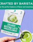 Jade Leaf Matcha Collagen Matcha Latte Sugar Free Premium Barista Crafted Mix - Monkfruit Sweetened - Authentic Japanese Origin (5.3 Ounce Pouch)