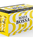 Soda Bossa Sparkling Healthy Soda Lemon Flavor LowCalorie Gluten Free  NonGMO GuiltFree  Hydrating Sparkling Soda Drink  Natural Soda  Craft Soda 812 FL OZ CansBox Pack of 1 Box