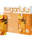 Sugarlolo Konjac Sweet Mango Jelly Snack  529 Oz 150g  10 Pack  Only 4 Calories per Pouch  Vegan Jello with Zero Sugar  Low Calorie Korean Snacks