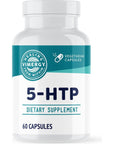 Vimergy 5-HTP Capsules, 60 Servings - Healthy Mood & Stress Support Supplement - Promotes Healthy Levels of Serotonin for Stress Management, Vegan, Non-GMO, Gluten-Free, Grain-Free, & Paleo