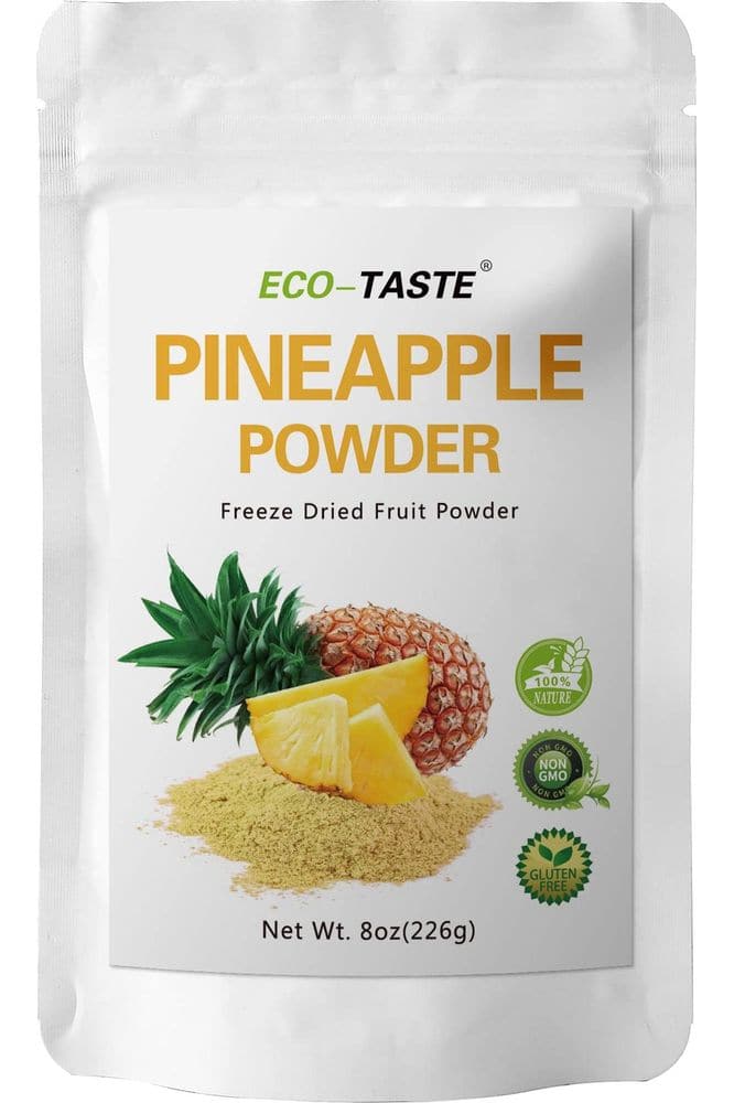 Pineapple Powder 8 Ounces, Pure and Raw, No Additives or Fillers, Non GMO