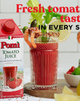 Pomì Tomato Juice  Made from 100 Fresh Italian Pomi Tomatoes  Low Sodium Tomato Juice  Gluten Free Vegetable Juice  Low Sodium Vegetable Juice  2536 fl oz Pack of 1