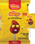 Vero Mango Chili Covered Mango Flavored Lollipops 40 Pieces