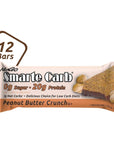 NuGo Smarte Carb Peanut Butter Crunch, 20g Protein, 0g Sugar, 2g Net Carbs, 160 Calories, 12 Count